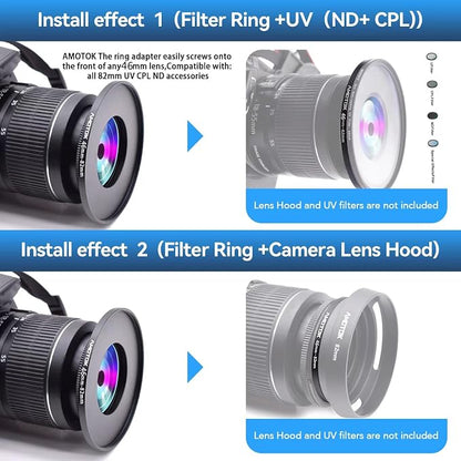 46mm Lens to 82mm Camera Lens Adapter, 46mm to 82mm Filter Step-Up Adapter Ring - Image 7