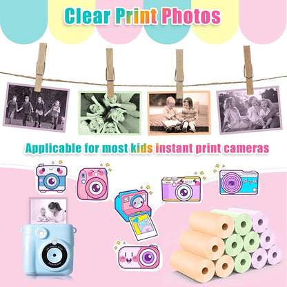 12 Rolls Kids Instant Camera Thermal Print Paper Refill - Image 4