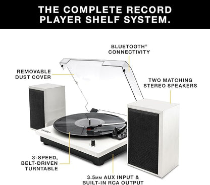 Victrola Montauk Vinyl Record Player, 3-Speed Belt Driven Turntable - Image 2