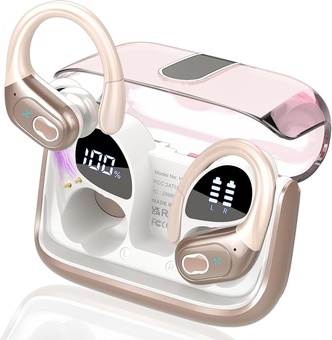 Wireless Earbuds 75hrs Bluetooth 5.4 Headphone Sport, 2025 Bluetooth Earbuds by Aptkdoe