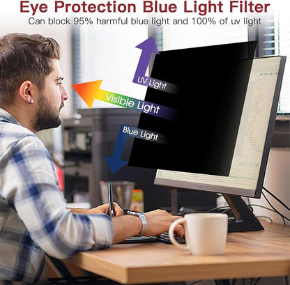 2 Pack 22 Inch Privacy Screen for Computer Monitor 16:10 Aspect Ratio, Eye - Image 7