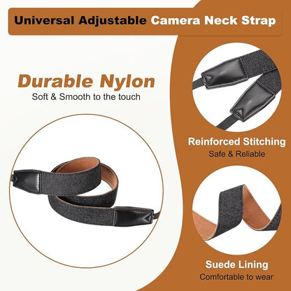 PATIKIL Camera Strap, Nylon Adjustable Universal Neck Shoulder Strap - Image 3