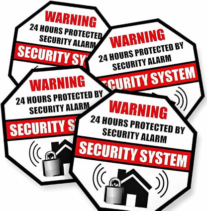 Front Self Adhesive Vinyl Outdoor/Indoor 89mm X 89mm Home Business Security by Rockmount+Electronics