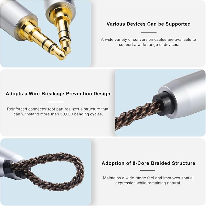 okcsc 3.5MM Male to 2.5MM Male Ultra Short Hifil Male to Male AUX Audio Cable - Image 4