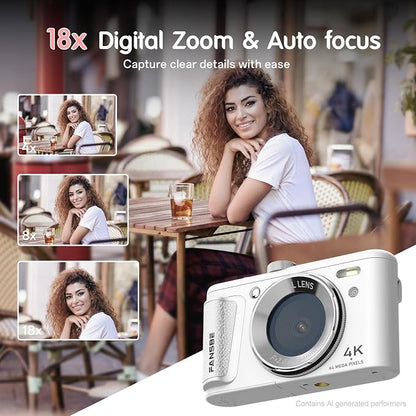 Fansbe Smart Digital Camera, 4K Vlogging Camera - Image 4