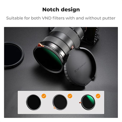 K&F CONCEPT 72mm Variable ND Lens Filter Cap TPU Material. Only - Image 3