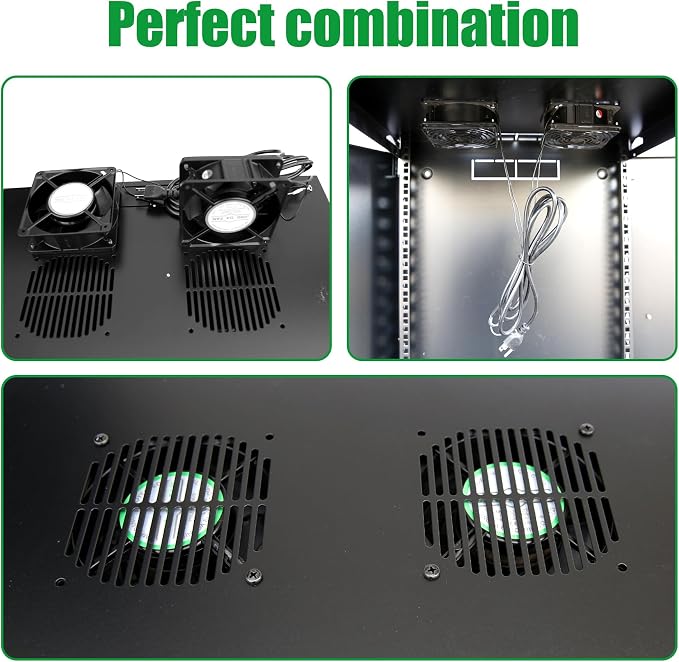 12U Server Cabinet Wall Mount Rack Enclosure - Image 7