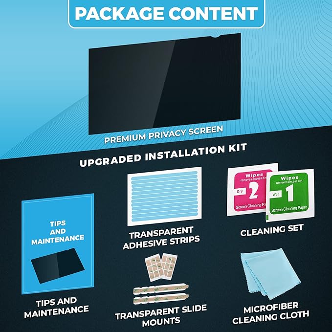 Premium Privacy Screen Filter for 21.5 Inches Desktop Computer Widescreen - Image 6