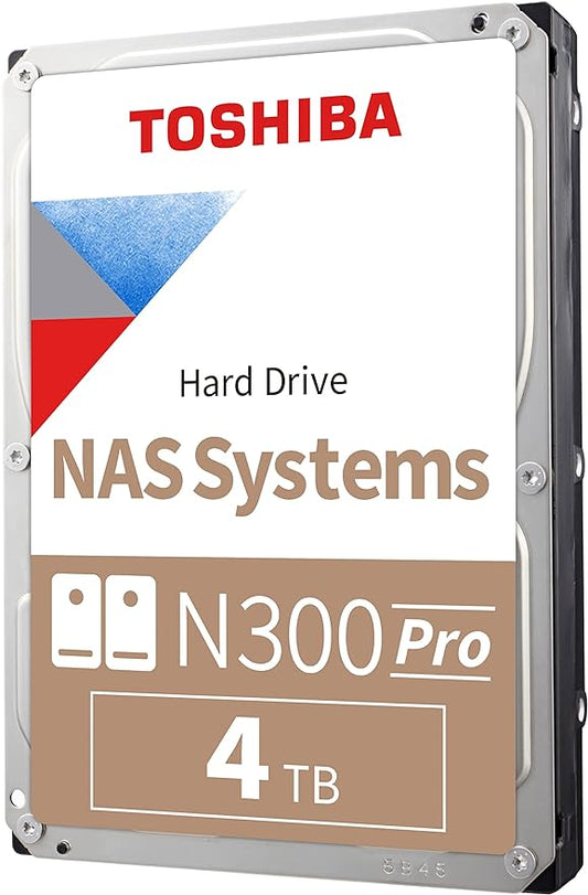 Toshiba N300 PRO 4TB Large-Sized Business NAS 3.5-Inch Internal Hard Drive by Toshiba