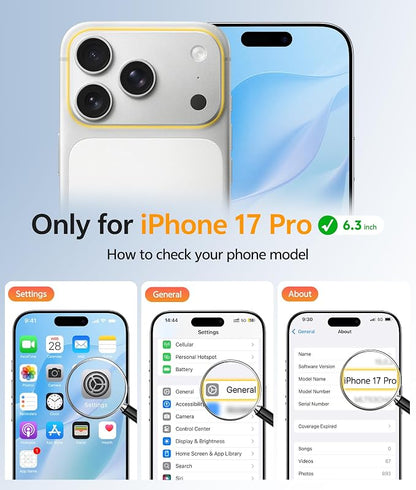 FNTCASE for iPhone 17 Pro Case: Translucent Matte Cases - Image 2