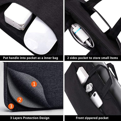 Voova Laptop Bag 15.6 Inch, Waterproof Computer Sleeve Carrying Case - Image 4