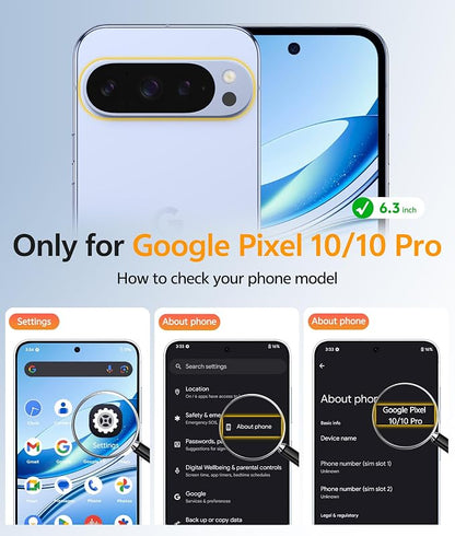 FNTCASE for Google Pixel 10 Pro Case: for Pixel 10 Case Anti Yellowing - Image 2