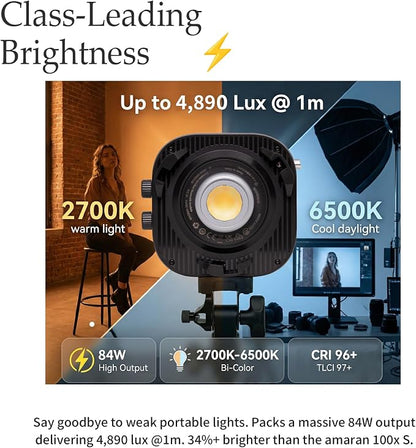 Amaran Halo 100x Bi-Color LED Monolight, 100W 2, 700 to 6, 500K Continuous - Image 3
