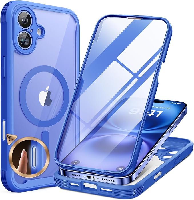 Miracase Magnetic for iPhone 16 Plus Case Full-Body Phone by Miracase