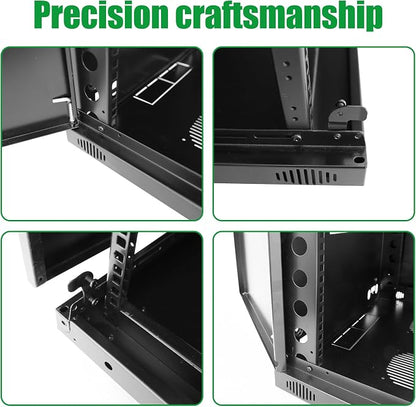 18U Server Cabinet Wall Mount Rack Enclosure - Image 5