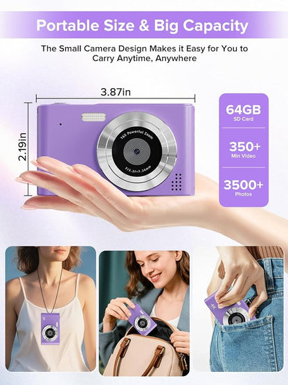 Digital Camera, Kids Camera1080P, Vlog Camera - Image 4