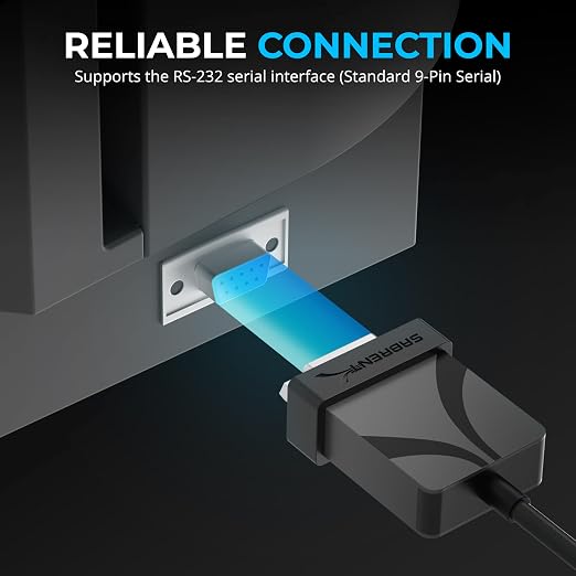 SABRENT USB-C to DB9 Serial RS-232 Adapter Cable 3FT, Prolific PL2303GS Chipset - Image 5