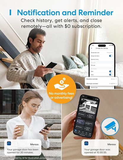 meross Smart Garage Door Opener Remote, Compatible - Image 6