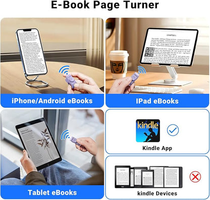 Remote Scrolling Ring for Tiktok, Page Turner for Kindle App, Tablet-Light - Image 4