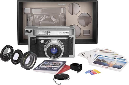 Lomography Lomo'Instant Wide Camera & Lenses Monte Carlo Black Leather - Image 6