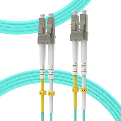 KeepFly Fiber- OM4 LC to LC Fiber Patch Cable 100m/323ft, 40Gb/100Gb 50/125um by KeepFlyFiber