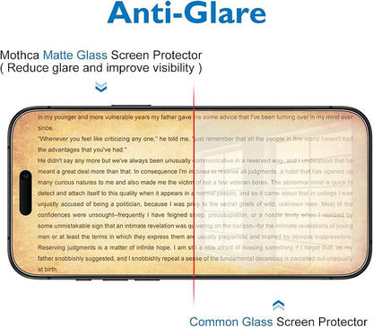 Mothca 2 Pack Matte Glass Screen Protector - Image 6