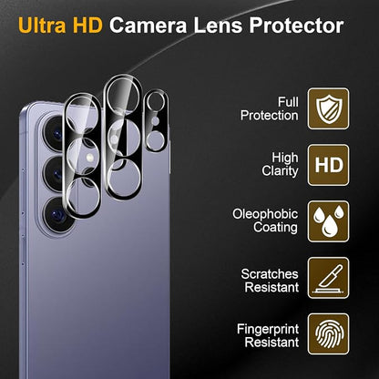 3 Pack Camera Lens Protector for Samsung Galaxy S26 Ultra, Tempered Glass - Image 5