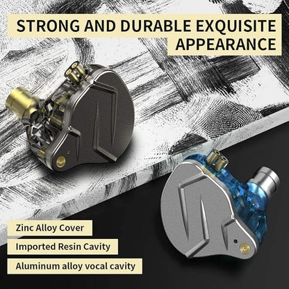 KZ ZSN Pro in-Ear Earbud Headphones Metal Faceplate, Hybrid Dynamic Driver - Image 3