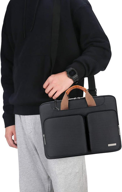 Lacdo 360° Protective Laptop Shoulder Bag, 16 inch Laptop Bag - Image 6