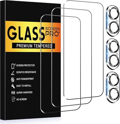3+3 Pack Glass Screen Protector by AVOAR