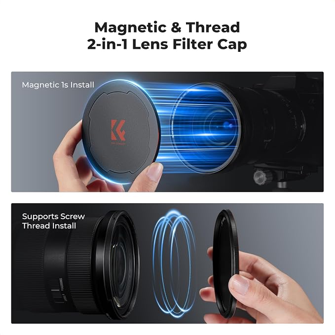 K&F Concept Magnetic 58mm Circular Polarizer Filter - Image 6