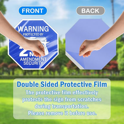 Protected by 2nd Amendment Security Sign - Image 8