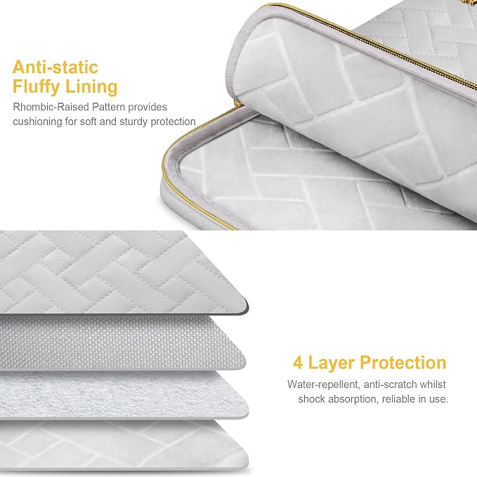 Lacdo Laptop Sleeve Case for 14 inch New MacBook Pro M4/M3/M2/M1 Chips Pro Max - Image 2