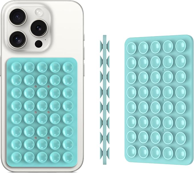 Silicone Double Sided Suction Phone Case Mount, Detachable Hands Free & Strong by CMZZ