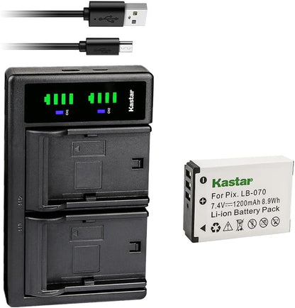 Kastar LB-070 Battery and LTD2 USB Charger Replacement by Kastar