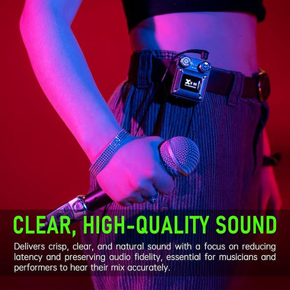 Xvive U4 Wireless in-Ear Monitor System Professional IEM System Transmitter and - Image 3