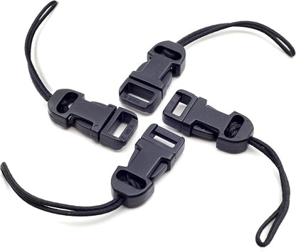Padwa Lifestyle 4 Pcs Black Quick Release Camera Strap QD Loops Connector by PadwaLifestyleCameraStrap