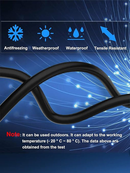 Dacrown Cat 8 Ethernet Cable 50 ft Shielded, Indoor&Outdoor, Heavy Duty High - Image 4