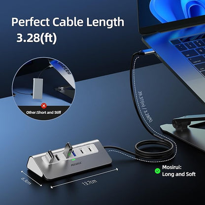 USB C Hub, Mosirui 9 in 1 USB C Hub Multiport Adapter - Image 2