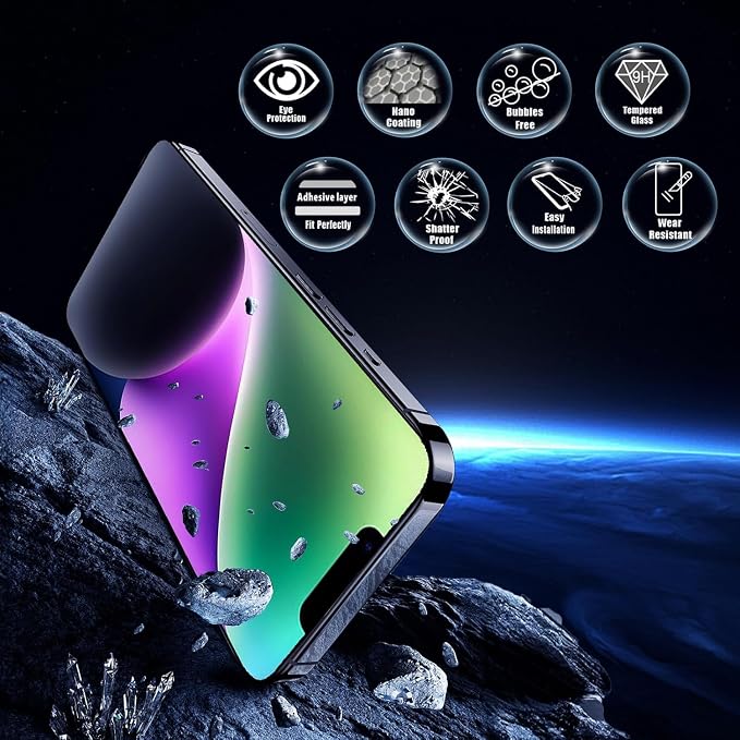 Screen Protector for iPhone 16e /13/13 Pro /14, Colorless Anti-Blue Light - Image 5