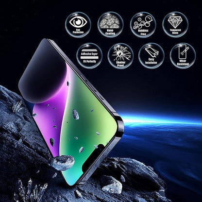 Screen Protector for iPhone 16e /13/13 Pro /14, Colorless Anti-Blue Light - Image 5