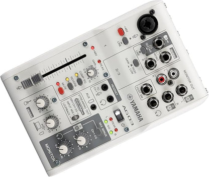 Yamaha AG03MK2 White 6-Channel Live Streaming Loopback Mixer/USB Interface - Image 5