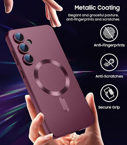 Magnetic for Samsung Galaxy S24 Plus Case Slim Soft Silicone Bumper Shockproof - Image 6