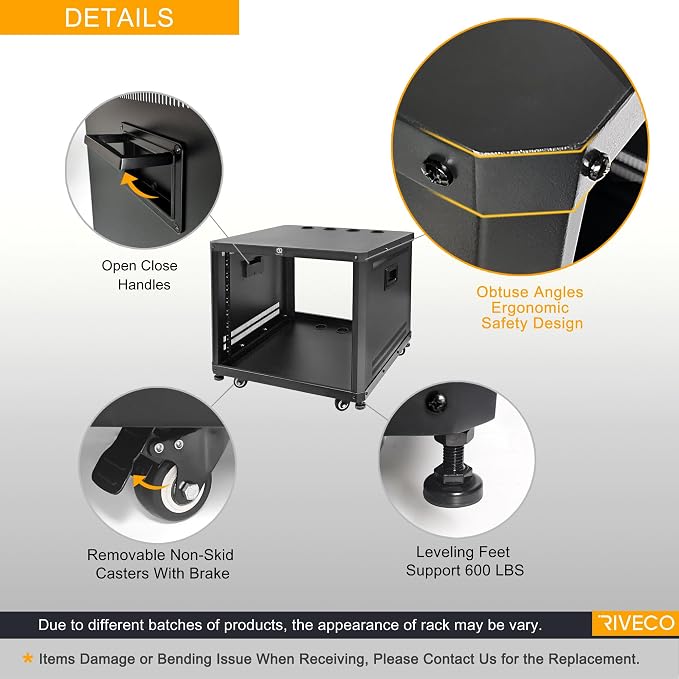 RIVECO 15U Network & Audio Rack - Image 3