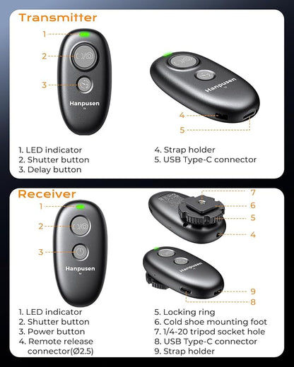 for Fujifilm Camera Rechargeable Remote Shutter Release - Image 8