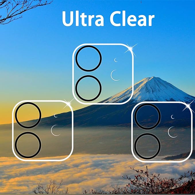 Dengduoduo 3 Pack Tempered Glass Camera Lens Protector - Image 2