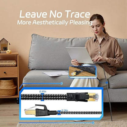 6Pack Cat 8 Ethernet Cable 3FT, High Speed 40Gbps 2000Mhz Network Cord Cat8 - Image 6