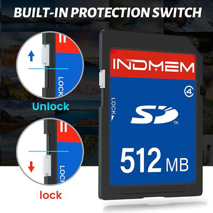512MB SD Card, SD Flash Memory Cards UHS-I U1 Class 4 High-Speed Full HD Video - Image 7
