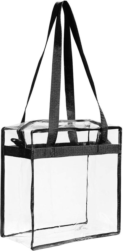 BAGAIL Clear Bags 12x6x12 Stadium Approved Clear Tote Bag - Image 6