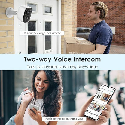 GMK Solar Security Cameras Wireless Outdoor, - Image 5